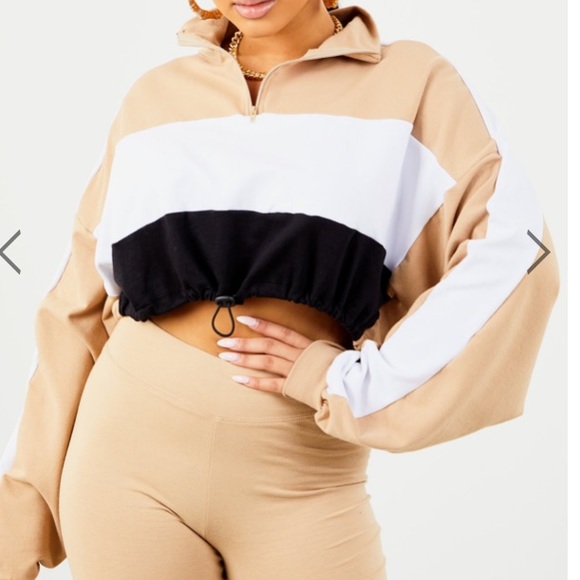 Sorella Tops - Drawstring sweater top